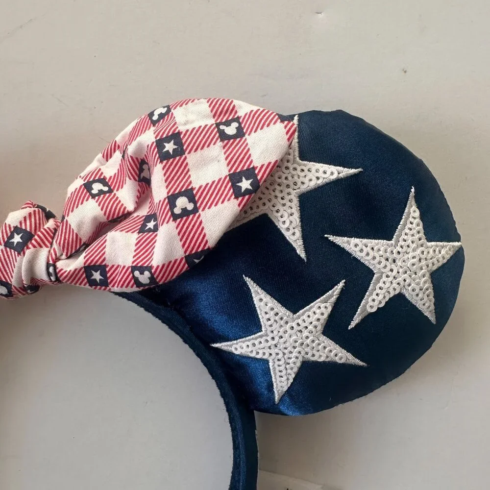 Disney Parks All American Girl Minnie Mouse Ears Headband